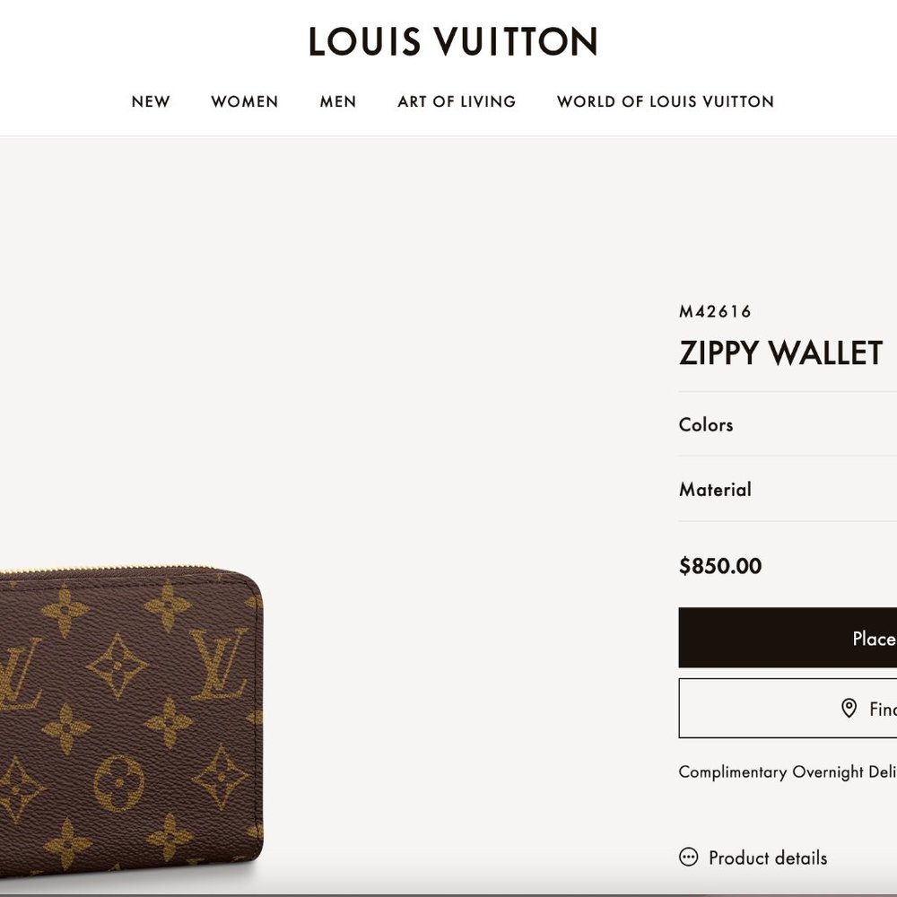Louis Vuitton Zippy Wallet